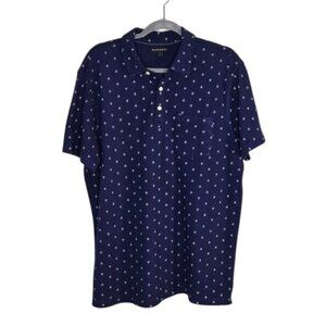 BANANA REPUBLIC MEN'S  pocket nautica polo shirt blue Size Large